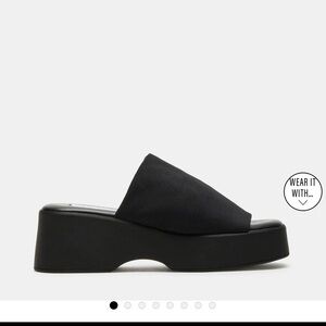 Steve Madden black platforms!
